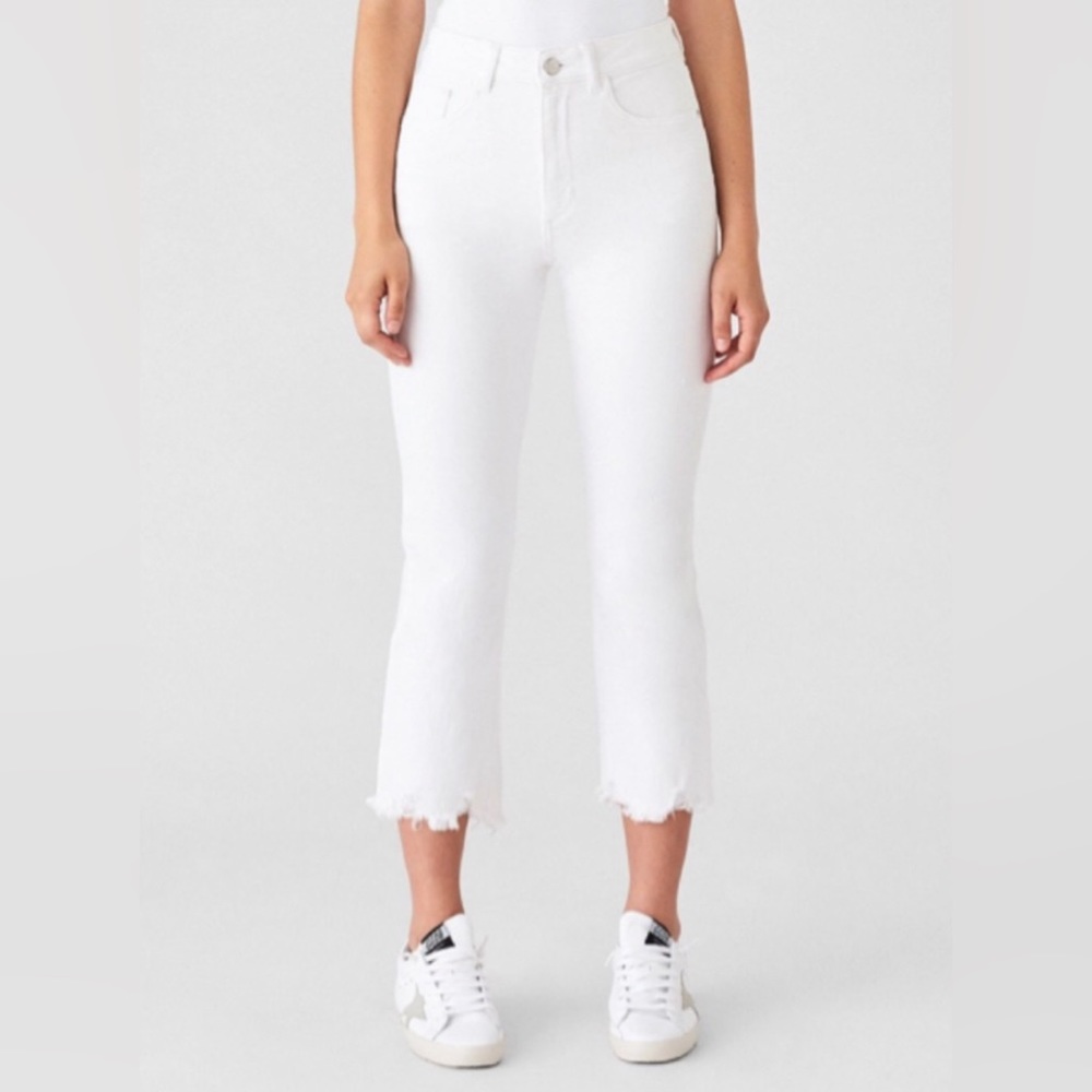 DL1961 White Berkshire Jerry High Rise Jeans